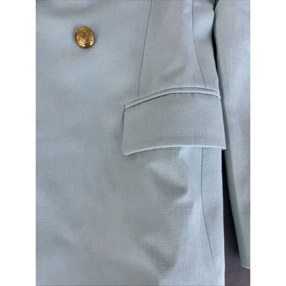 A.L.C Sedgwick II Blazer Mint Green Double Breasted Gold Button Jacket Size 2 - Picture 9 of 12